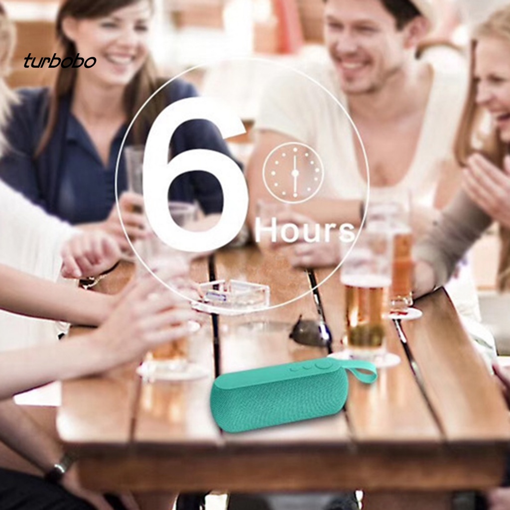 Loa Bluetooth 4.2 Không Dây turbobo Q106 Âm Thanh Siêu Trầm Có Thể Sạc Lại