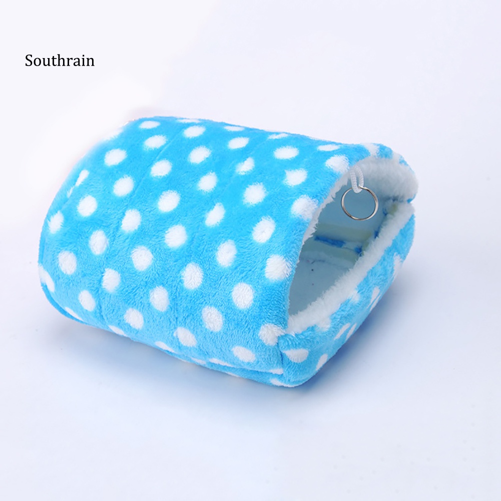 Nhà Treo Mềm Mại Họa Tiết Chấm Bi Cho Hamster Chinchilla