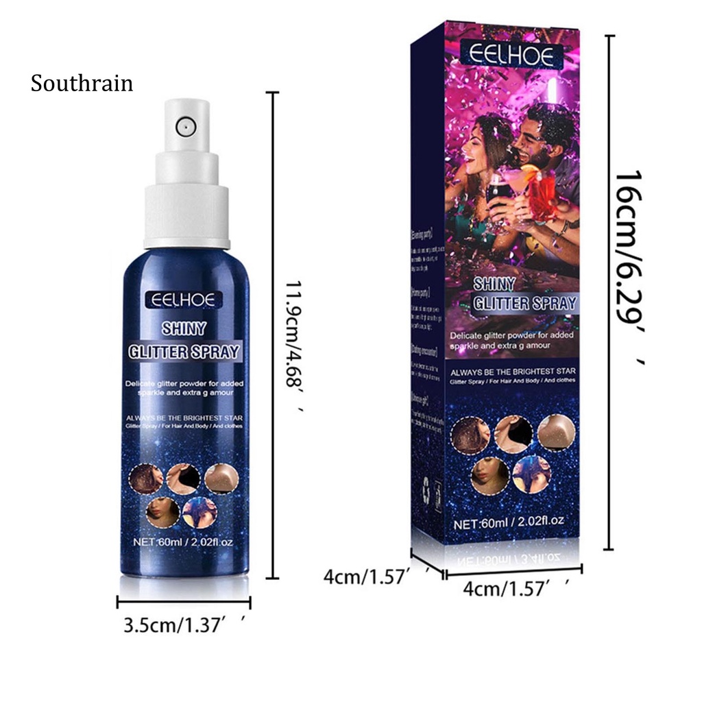 Kem Bắt Sáng SHA 60ml Nhẹ Nhàng Sáng Bóng Trang Điểm Cơ Thể Quyến Rũ An Toàn Cho Tiệc Halloween