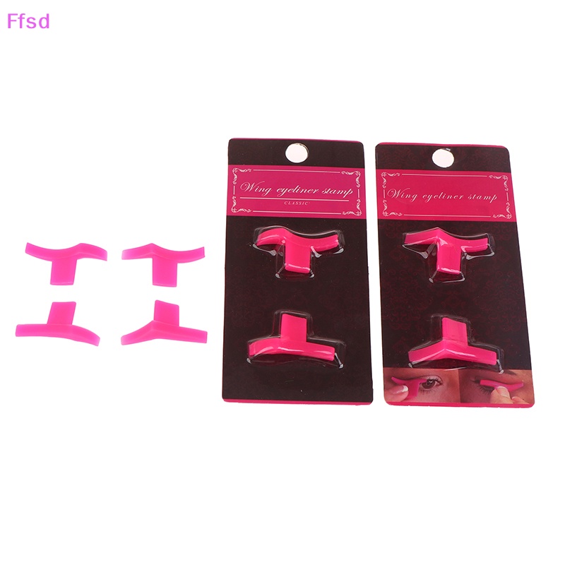 1 Cặp Cọ Kẻ Mắt Dạng Đóng Dấu Nhanh Khô Trang Điểm Làm Đẹp