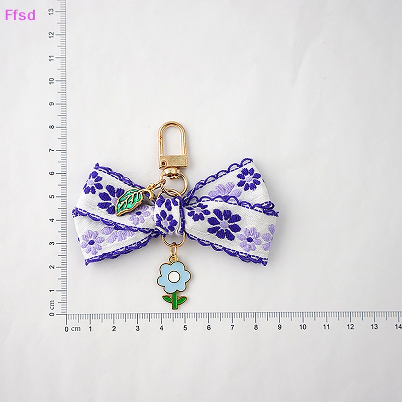 {Ffsd} Bán Chạy 1 Móc Khóa Nhỏ Hình Hoa Hướng Dương Thắt Nơ Ruy Băng