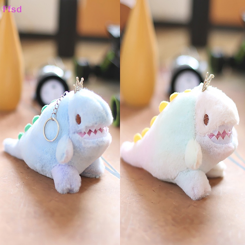 {Ffsd} Móc Khóa Hình Khủng Long Nhồi Bông Mềm Mại Đáng Yêu Dành Cho Nữ