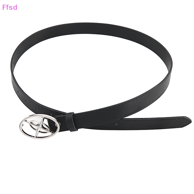 Thắt Lưng Da Khóa Kim Loại Hình Ngôi Sao Phong Cách Goth Thời Trang Cho Nam Và Nữ