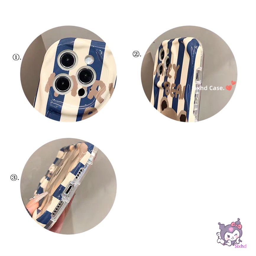 Ốp Lưng Samsung A24 A14 A04 A12 A13 A23 A22 A33 A50 A50s A30s A53 A54 A51 A52 A03s A02s A04s A03s A02 M12 M22 sixhd Ốp Điện Thoại Mềm Viền Cong Hình Gấu Nâu 3D Cho