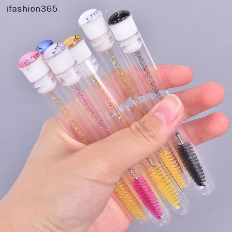 Ống Cọ Chuốt Lông Mày Chống Bụi Dùng Một Lần Tiện Lợi ifashion365