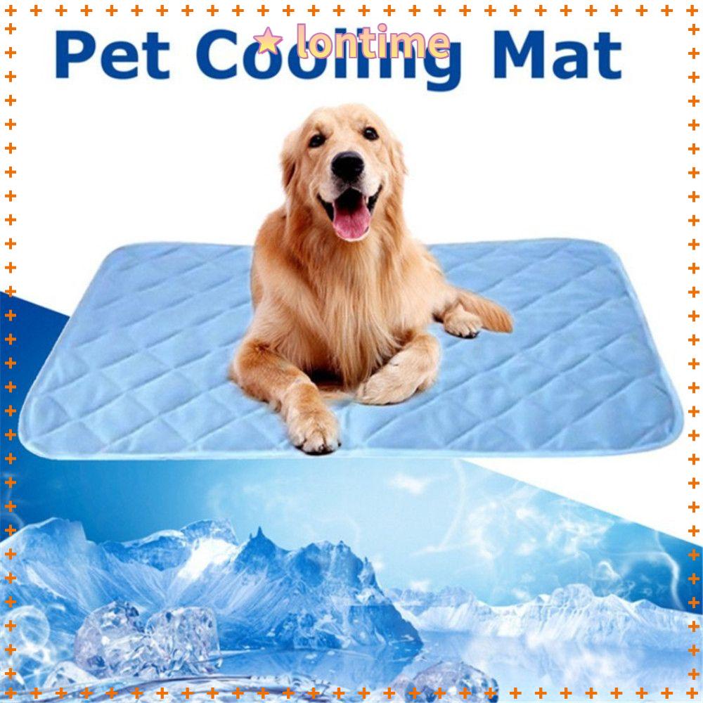 Thảm Lót Làm Mát Bằng Lụa Lạnh Có Thể Giặt Sạch Cho Thú Cưng