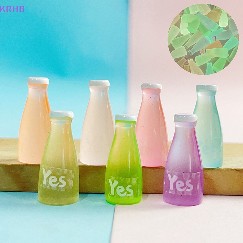 Set 5 Chai Kem Nhỏ Dạ Quang Dùng Làm Trang Sức / Điện Thoại Di Động DIY Mới