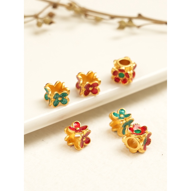 Phụ Kiện Hạt Xỏ Vòng Tay Tự Làm Xâu Chuỗi Hạt Màu Vàng Kim Bền Bỉ Bảo Quản Vòng Tay Seiko Phiên Bản Retention diy