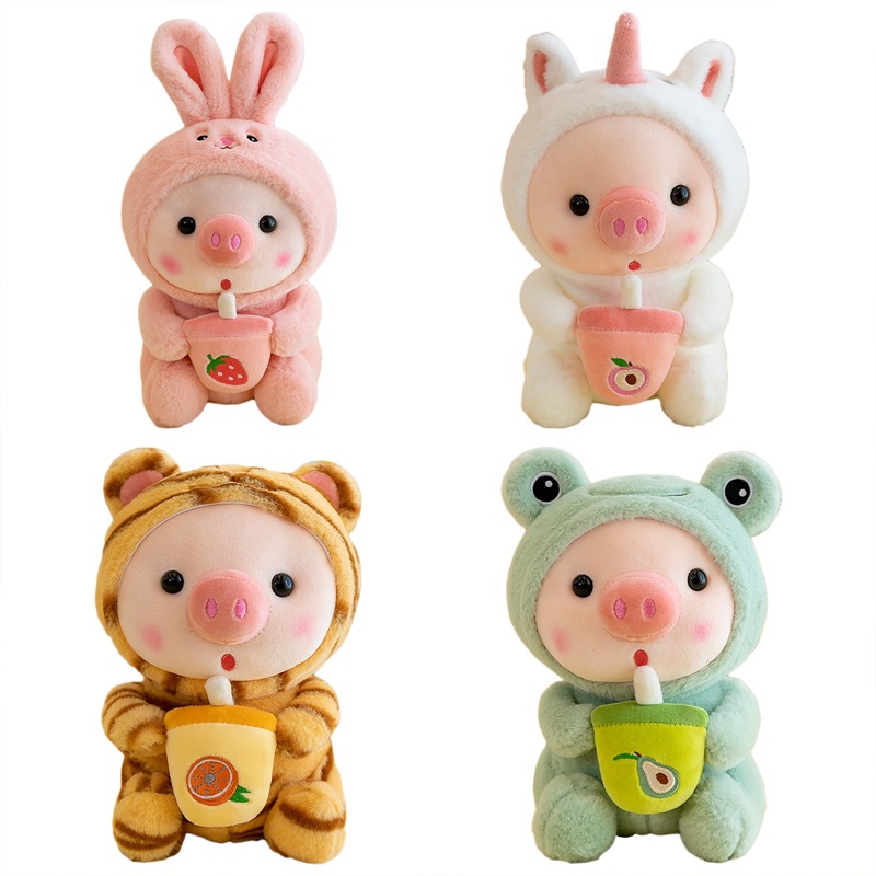 Thú Nhồi Bông Hình Heo Boba Dễ Thương 25cm