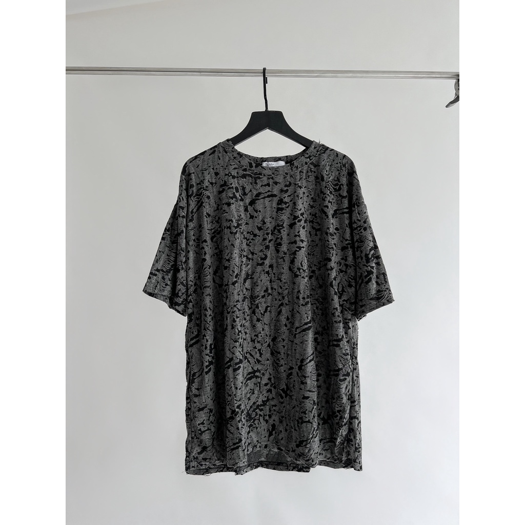 Áo thun chất liệu len 100% cotton form rộng unisex hoạ tiết cao cấp TSS8091