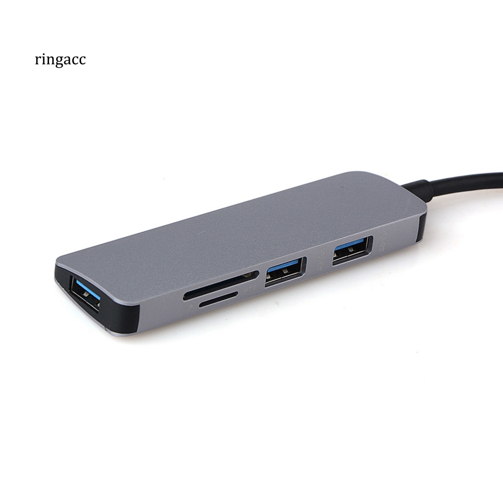 Đầu Đọc Thẻ Nhớ Chuyển Đổi 5 Trong 1 3 Cổng USB 3.0 Type c Sang SD TF HUB