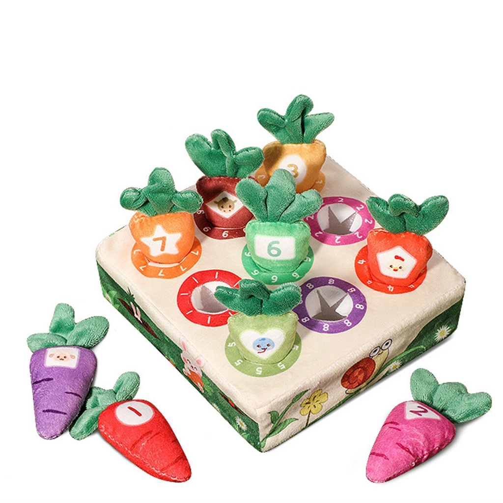 Cà Rốt Nhồi Bông 6 Lỗ Đồ Chơi Cho Thú Cưng