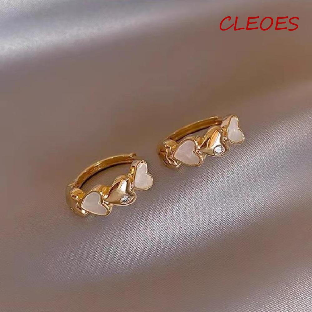 Bông Tai Hình Trái Tim Phong Cách Hàn Quốc Thời Trang Cho Nữ