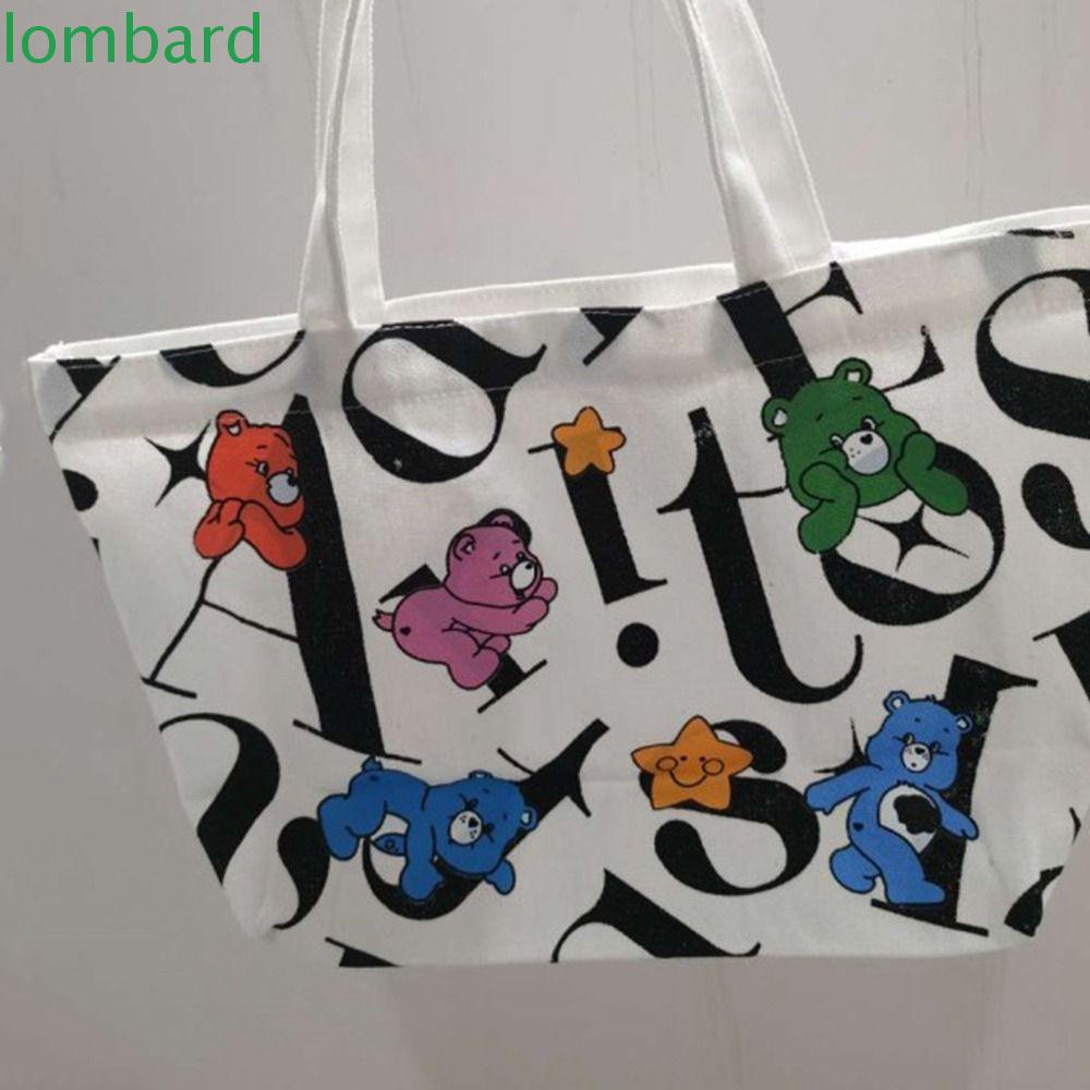 Túi Tote Đeo Vai Sức Chứa Lớn In Chữ Thời Trang Cho Nữ