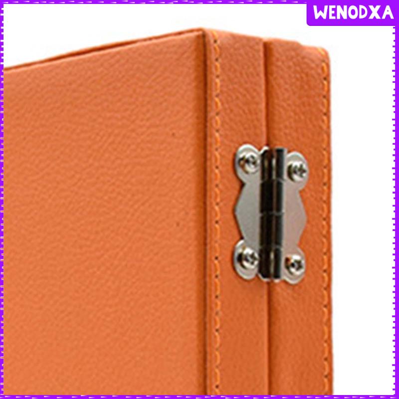 Hộp Đựng Kéo Cắt Tóc Bằng Da PU 23x23x4.5cm Tiết Kiệm Không Gian