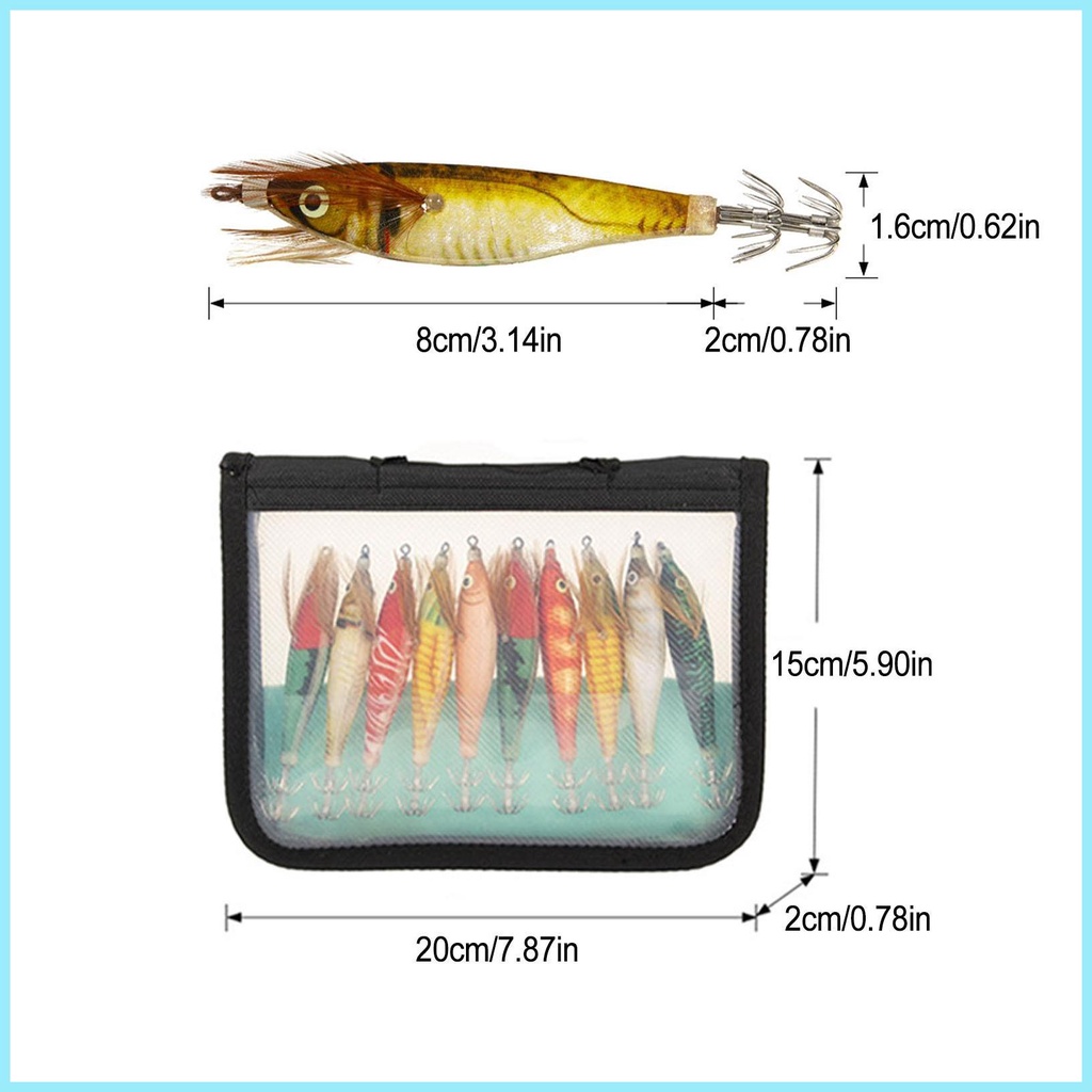 Bộ Mồi Tôm Giả Kèm Hộp Đựng Cho Người Mới Bắt Đầu tdevn