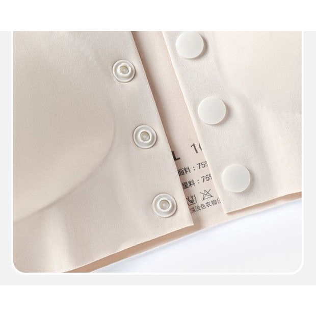Áo Ngực Cotton Không Gọng Cài Khóa Trước Thời Trang Mùa Hè Cho Nữ Trung Niên