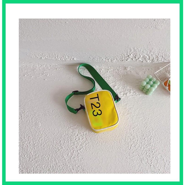 Túi Da PU Đeo Chéo mini Thoáng Khí In Chữ Thời Trang Cho Bé Trai