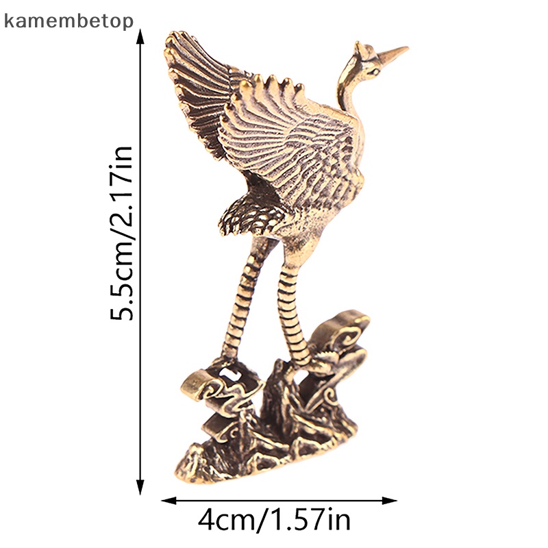 Beto 1 Mô Hình Con Sếu Bằng Đồng Trang Trí Phòng Khách