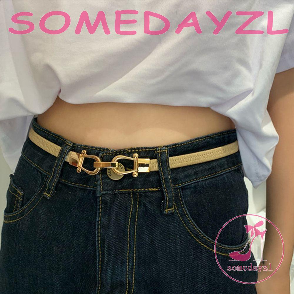 Thắt Lưng Có Khóa Kim Loại Thiết Kế Đơn Giản Dễ Phối Đồ Thời Trang Cho Nữ