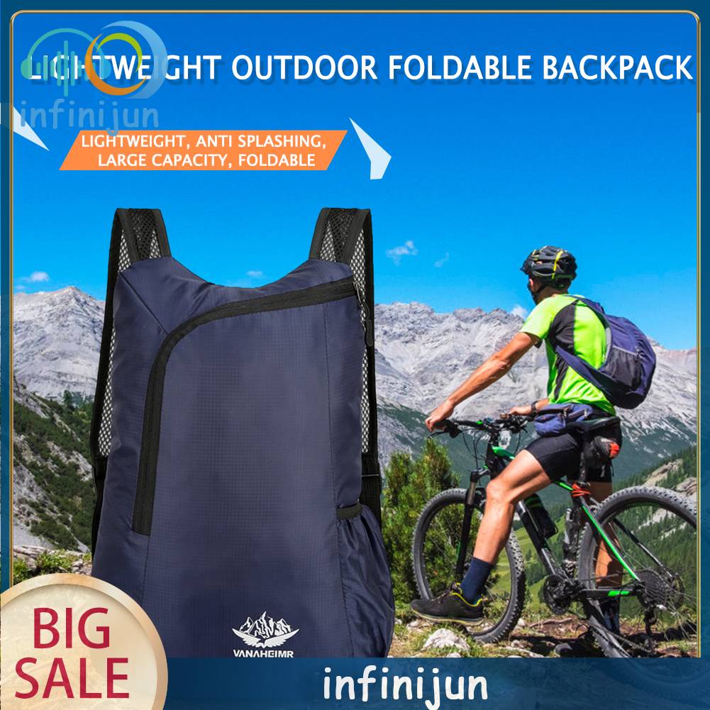 Ba Lô Nylon Sức Chứa Lớn Có Thể Gấp Gọn Tiện Dụng Cho Văn Phòng / Du