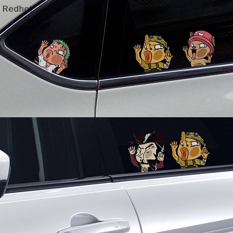 Miếng Dán Trang Trí Kính Xe Hơi In Hình Nhân Vật Luffy Trong One Piece Bằng Vinyl