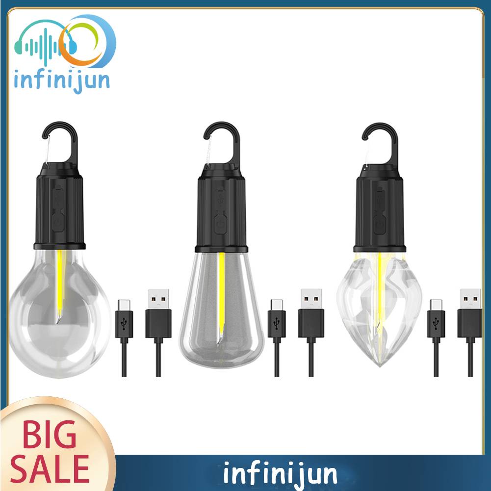 Đèn LED Cắm Trại Chống Thấm Nước 400mAh 100LM Kèm Móc Tiện Dụng