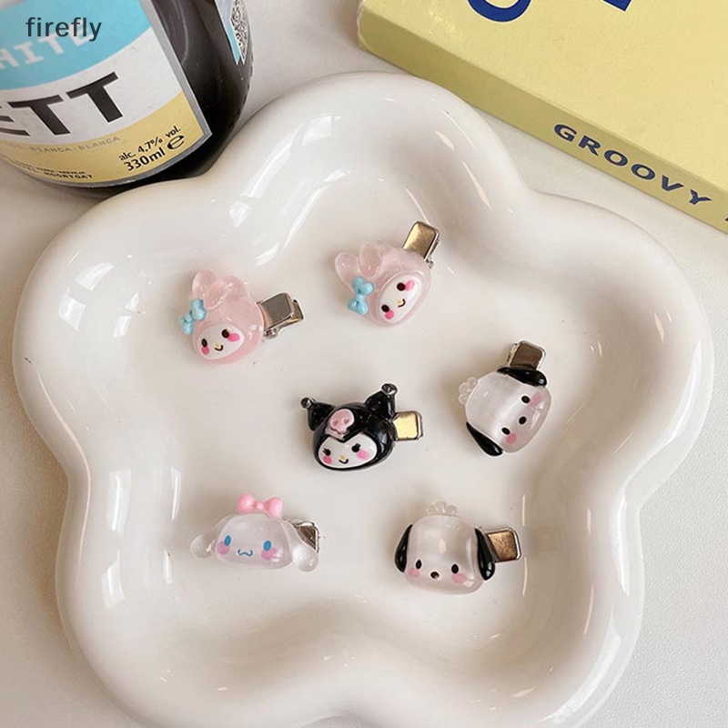 SANRIO Bộ 1 / 5 Kẹp Tóc Mini Họa Tiết Hoạt Hình Dễ Thương Cho Bé Gái