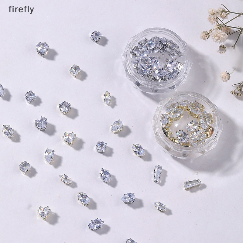 Set 10 Phụ Kiện Trang Trí Móng Tay Mini 3D Bằng Kim Loại