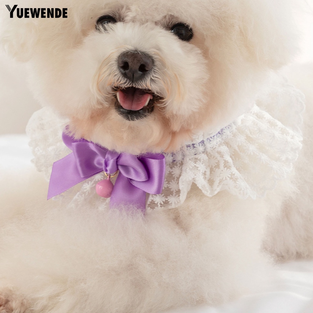 Vòng Cổ Thoáng Khí Đính Nơ Xinh Xắn Cho Thú Cưng