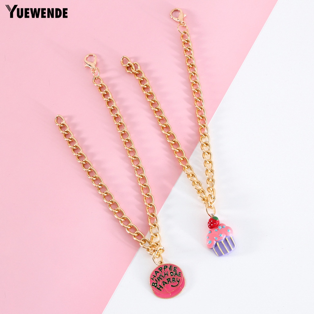 Yq.e Vòng Cổ Hình Bánh Kem Bằng Nhựa Dễ Thương Có Thể Điều Chỉnh Cho Cún Cưng Trong Lễ Hội