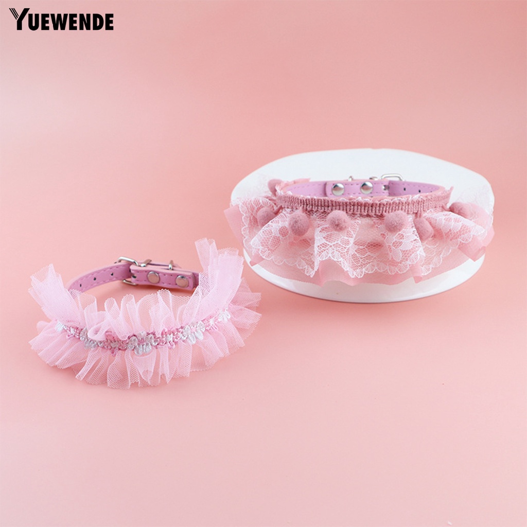 Yq.e Vòng Cổ Giả Da Đính Ngọc Trai Bằng Polyester Chống Mài Mòn Cho Thú Cưng