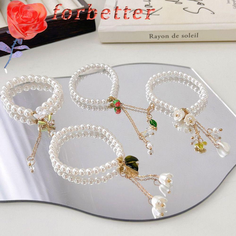 Dây Buộc Tóc Phối Tua Rua Hình Hoa Tulip Ngọt Ngào Cho Nữ