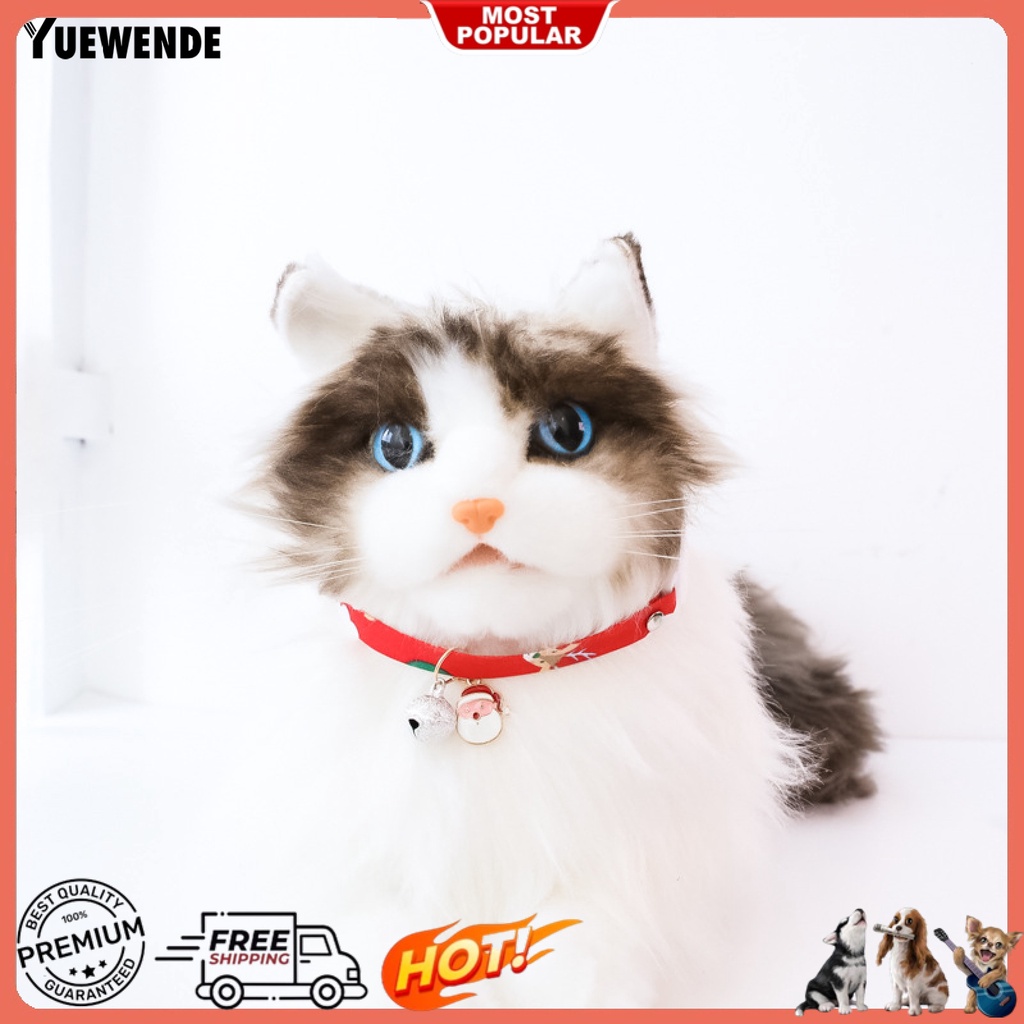 Vòng Đeo Cổ Bằng Polyester Chống Nước Chống Mài Mòn Chủ Đề Giáng Sinh Dành Cho Thú Cưng YQ.E