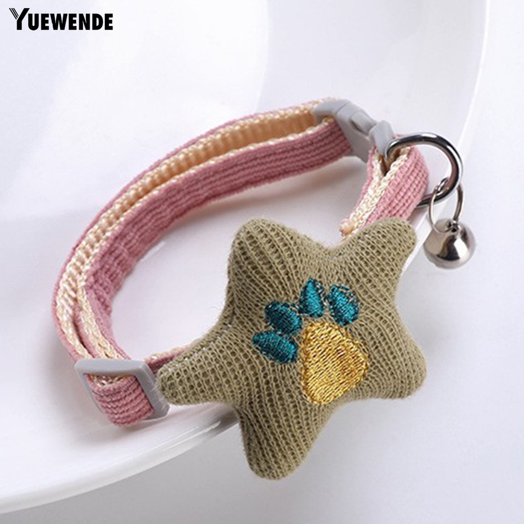 Vòng Cổ Hình Ngôi Sao Năm Cánh Mềm Mại Dành Cho Thú Cưng