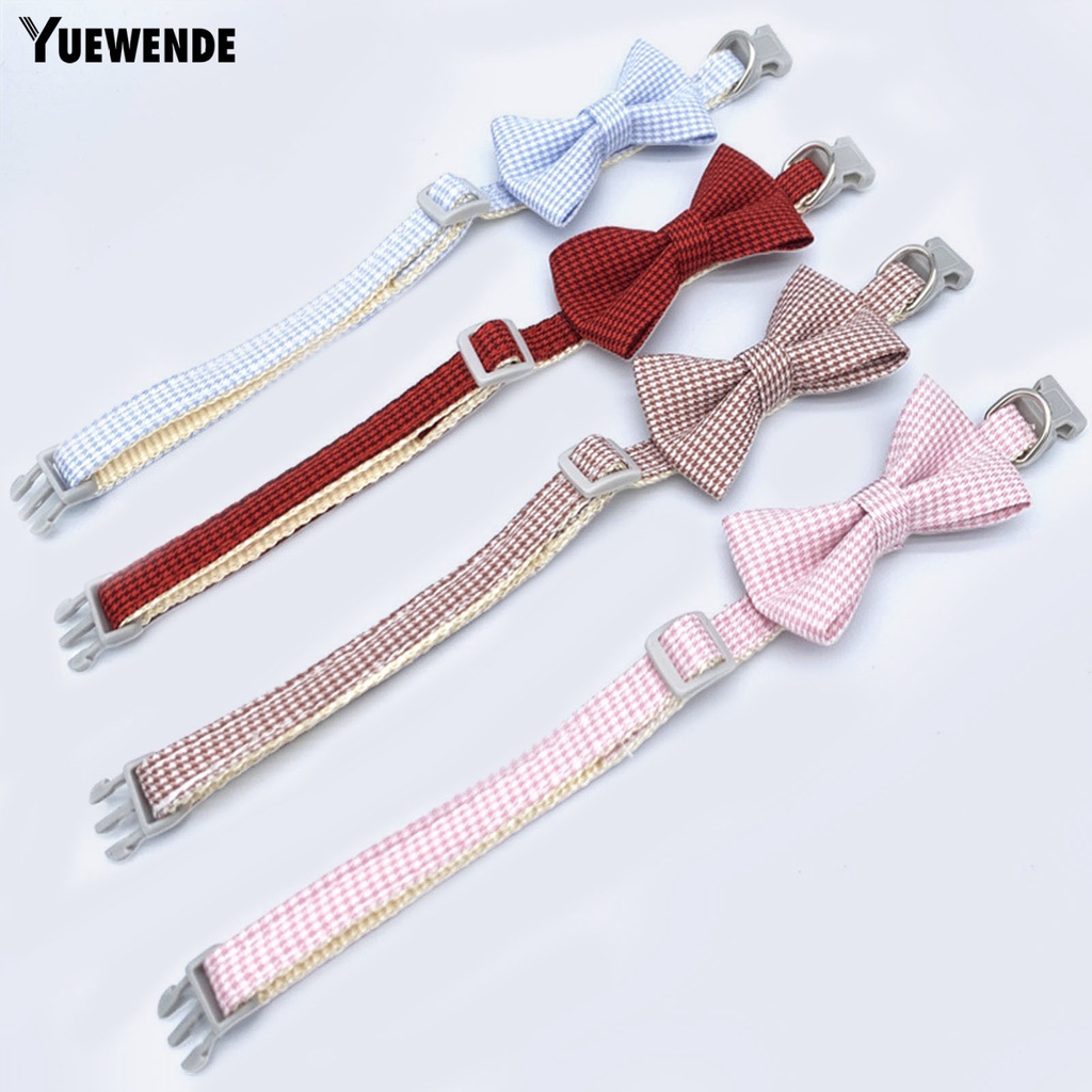 Yq.e Vòng Cổ Trang Sức Cún Cưng Thắt Nơ Xinh Đẹp Có Thể Điều Chỉnh Trang Sức Chụp Ảnh