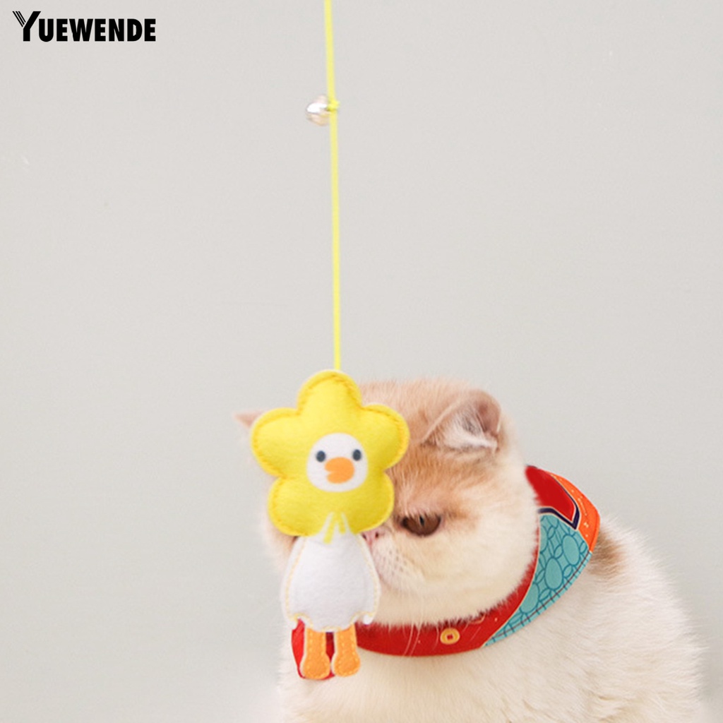 Yq.e Đồ Chơi Gậy Treo Cửa Bằng Nỉ Mềm Mại Đàn Hồi Chống Rách Giảm Căng Thẳng Vui Nhộn Dành Cho Mèo Cưng Trong Nhà