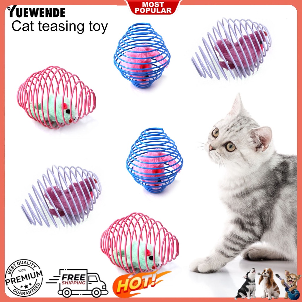 Set 6 Quả Bóng Gắn Chuột Giả Đồ Chơi Cho Mèo Cưng