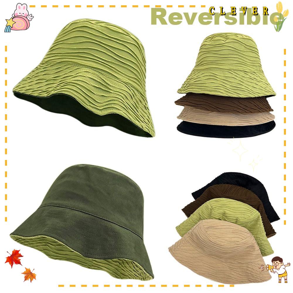 Nón Bucket Hai Mặt Cỡ Lớn Phù Hợp Đi Biển / Leo Núi Thời Trang Mùa Hè Cho Nam Và Nữ