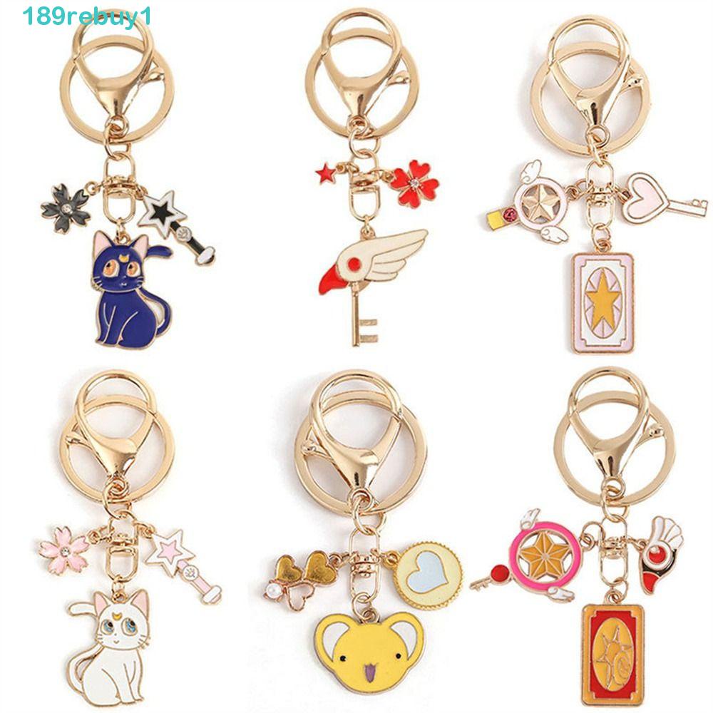 Rebuy1 Móc Chìa Khóa Họa Tiết Thủy Thủ Mặt Trăng Vui Nhộn Phong Cách Hàn Quốc
