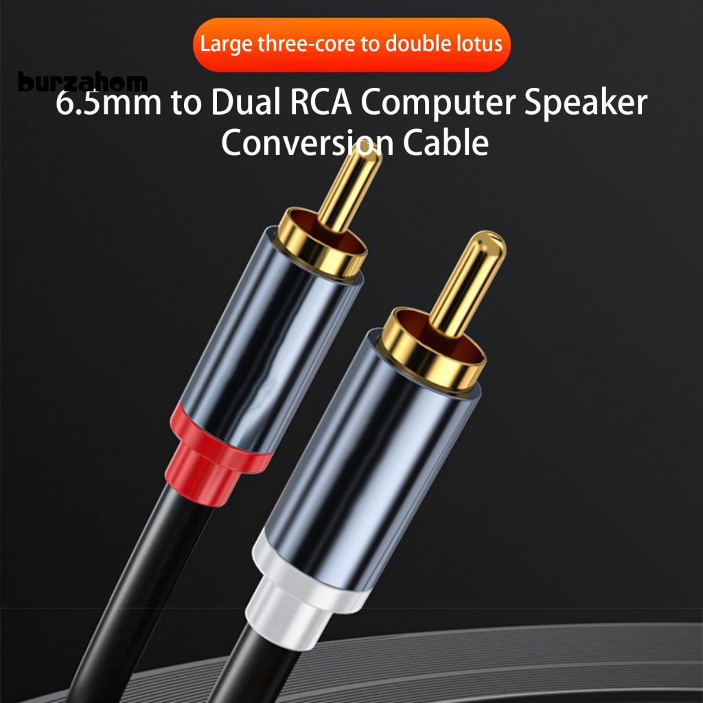 Cáp Chuyển Đổi Âm Thanh 6.5mm Sang Dual RCA