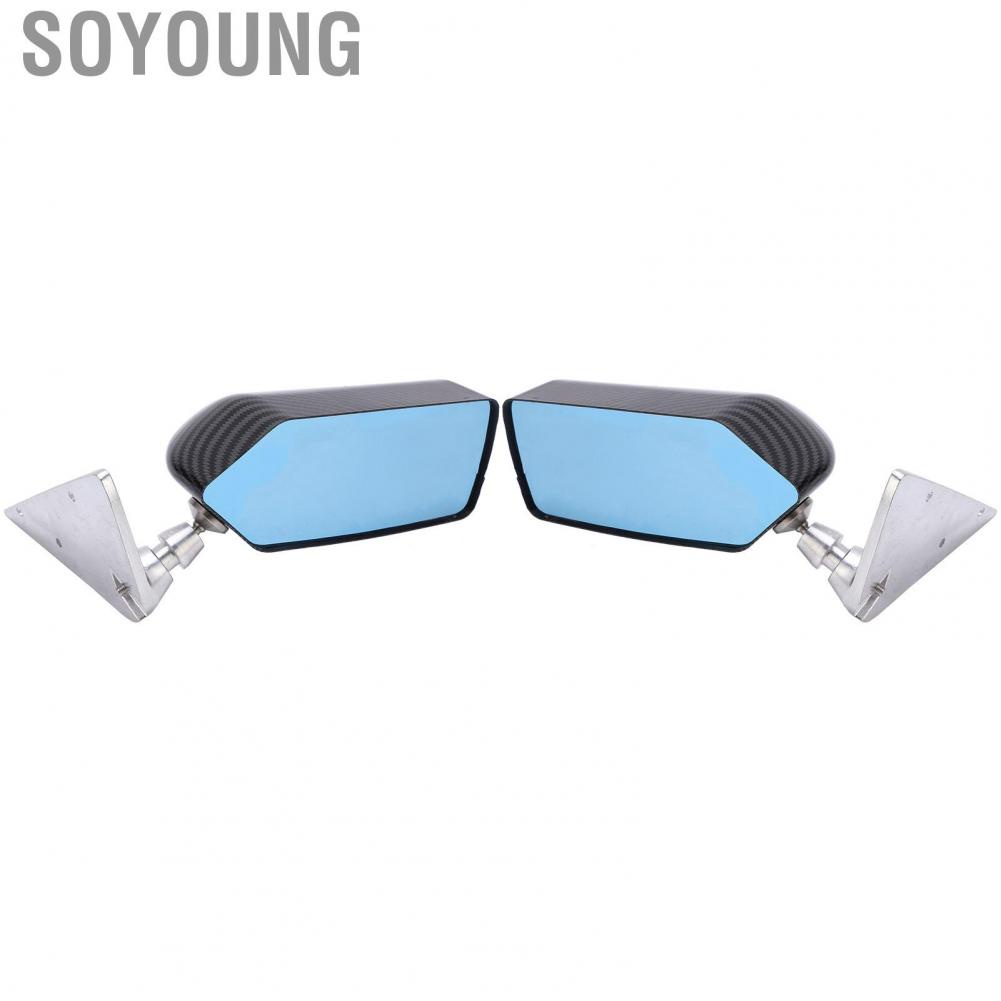 Soyoung Outside Rear View Mirror  Adjustable Strong UV Protection Waterpfoof Car Side Sturdy for Men Women Modification