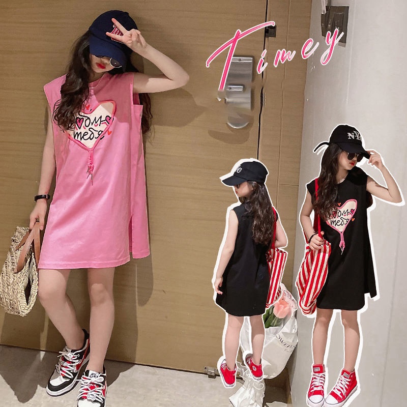 Đầm Cotton Sát Nách Phong Cách Phương Tây Thời Trang Mùa Hè Mới Cho Bé Gái