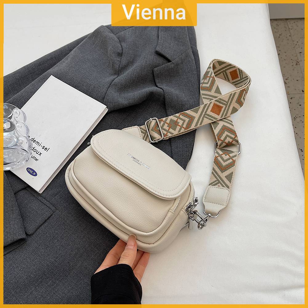 Túi Xách Da PU Dây Đeo Bản Rộng Thời Trang Cho Nữ