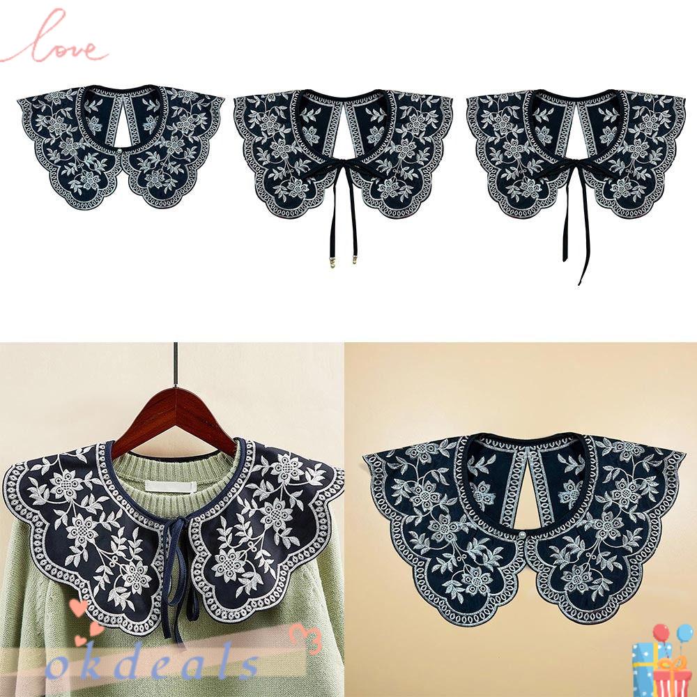 Cổ Áo Rời Cổ Thắt Nơ Kiểu Cổ Điển Cho Nữ