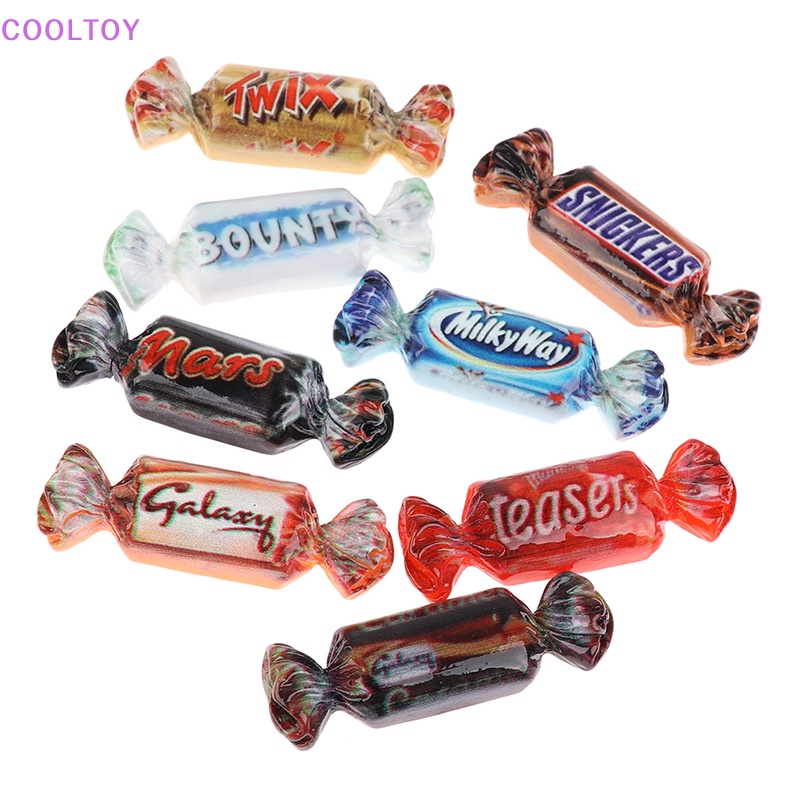 Set 8 Mô Hình Thức Ăn Mini Tỉ Lệ 1: 12 Dùng Để Trang Trí Nhà Búp Bê