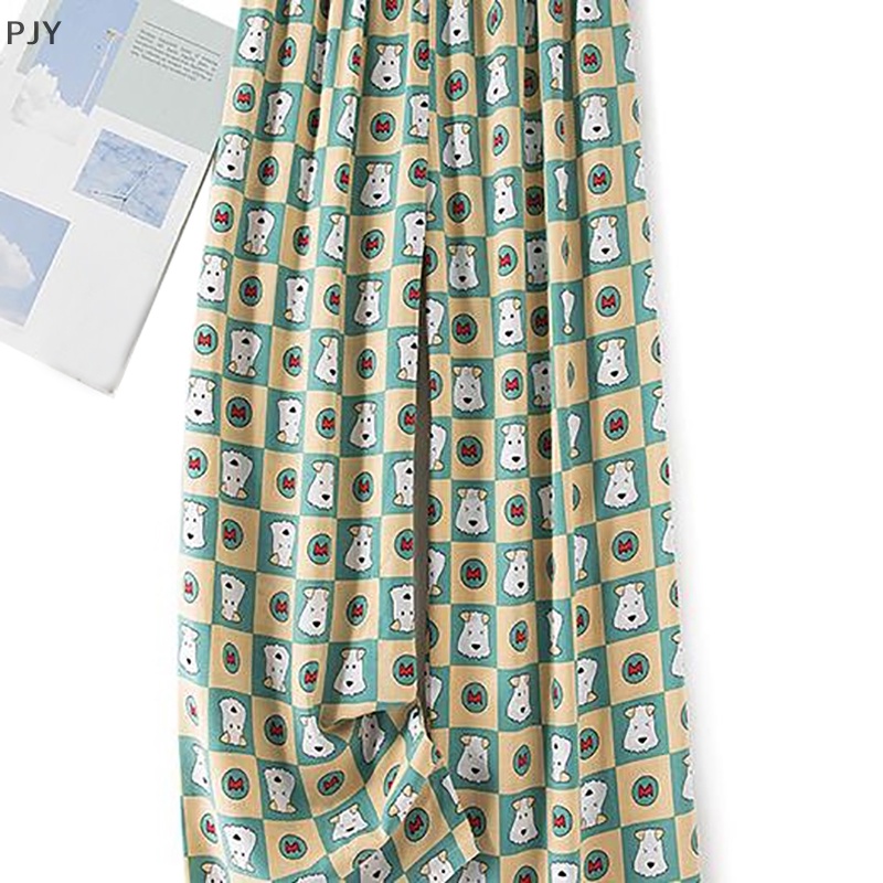 Quần ống rộng Chất Liệu Cotton Lụa Thoáng Khí Thời Trang Mùa Hè Cho Nữ PJ