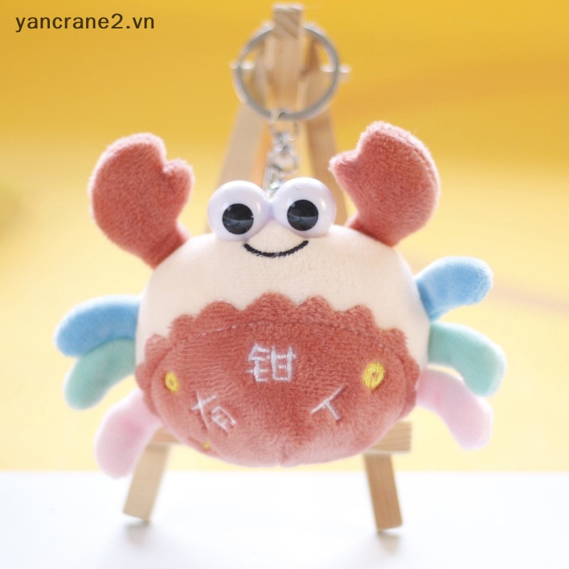 Móc Khóa Hình Cua Nhồi Bông Dễ Thương 12cm {yancrane2.vn}