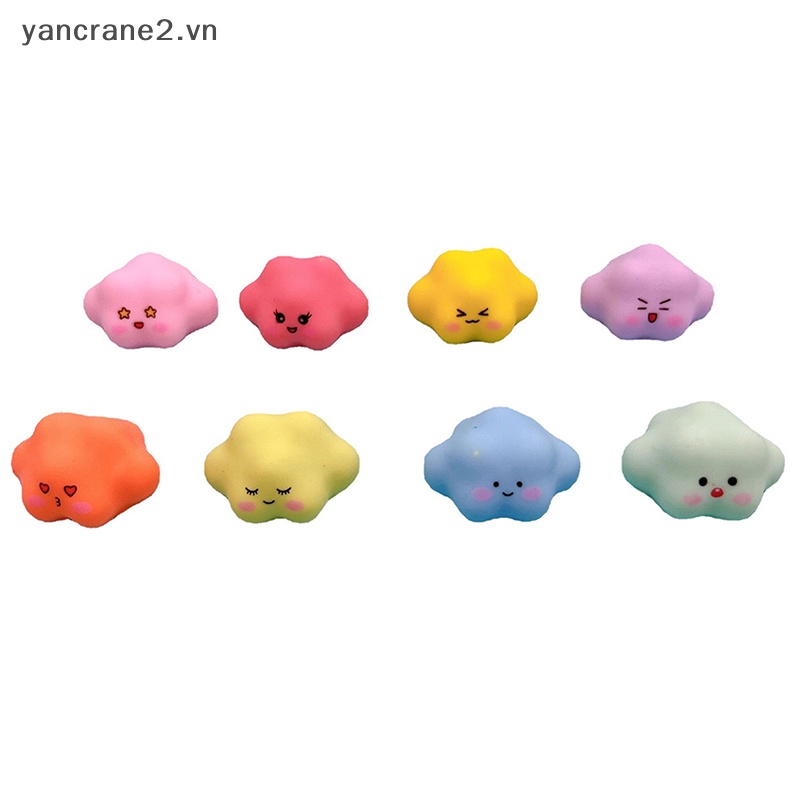 1 Đồ trang trí Đám Mây Mini Bằng Nhựa Huỳnh Quang Trang Trí Nhà Búp Bê yancrane2.vn {YAN2}