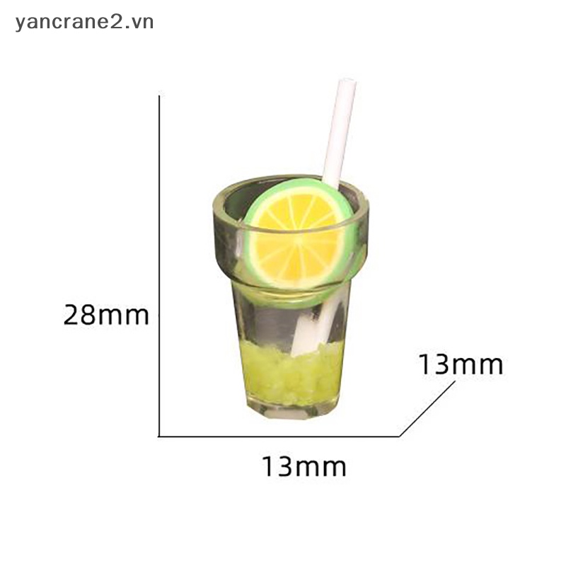 Set 2 Ly Thủy Tinh Mini Bằng Nhựa Resin Màu Sắc Ngẫu Nhiên Dùng Trang Trí Tiểu Cảnh {yancrane2.vn}